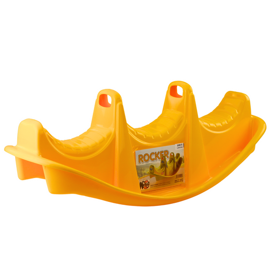 Cavalinho Baloiço 3 Lugares Cão Amarelo