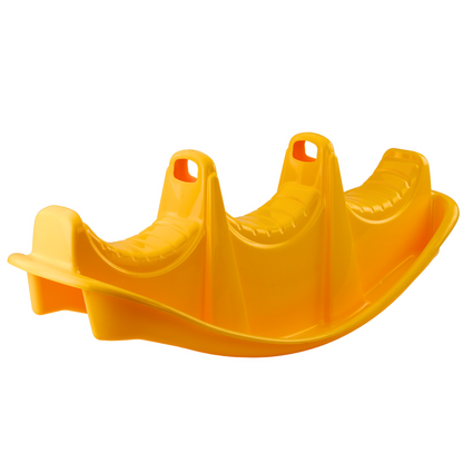 Cavalinho Baloiço 3 Lugares Cão Amarelo