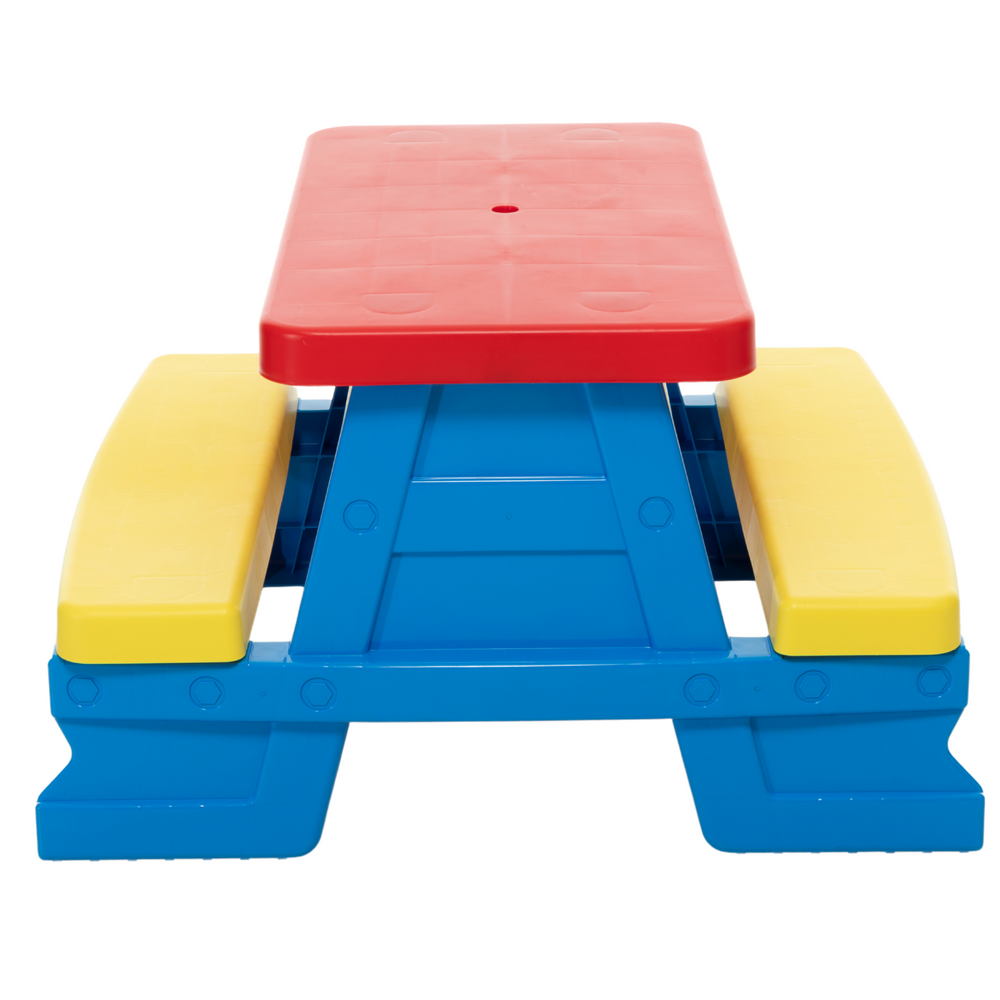Conjunto Mesa e Bancos Jardim Criança Azul Dorex