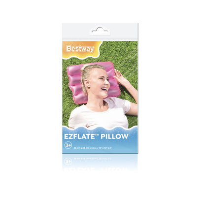 Almofada Insuflável 38x25cm Rosa Bestway