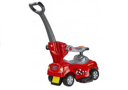 Carro coupe manual com pega parental vermelho