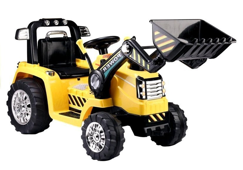 Trator elétrico infantil ZP1005 amarelo