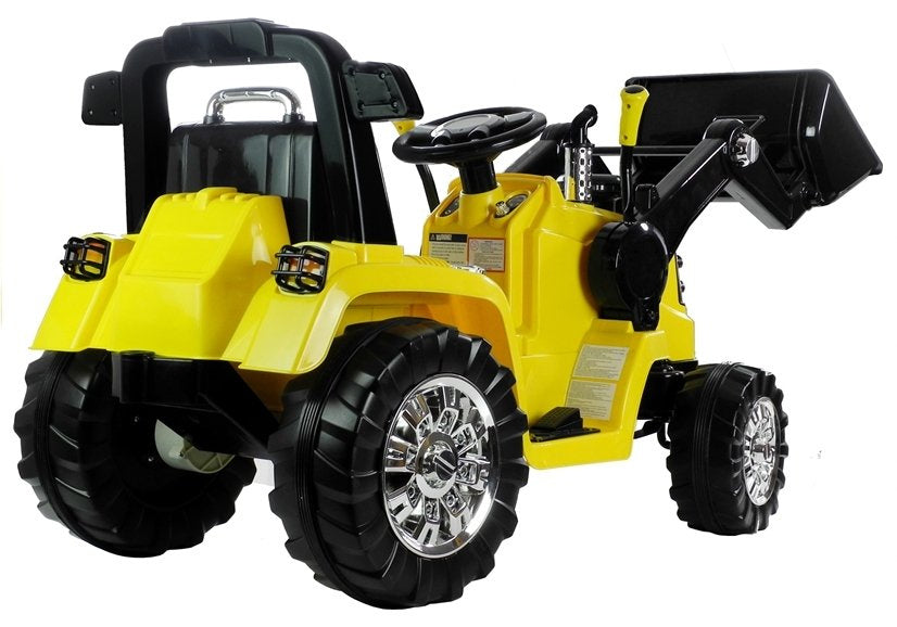 Trator elétrico infantil ZP1005 amarelo