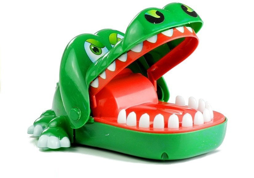 Jogo dentista crocodilo mordida dedo