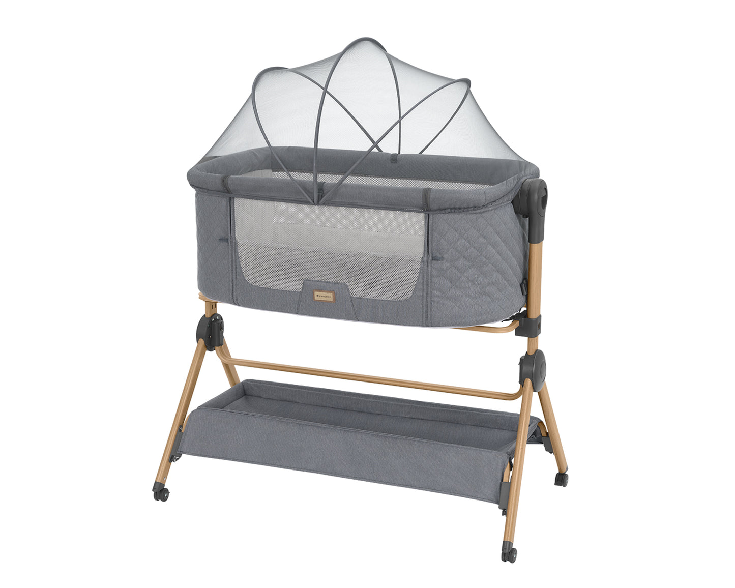 Berço co-sleeping + Cadeira de refeição 2 em 1 Sleat Me Cinza