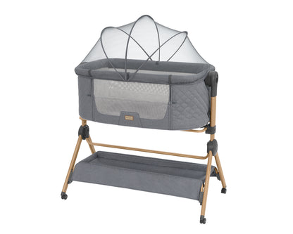 Berço co-sleeping + Cadeira de refeição 2 em 1 Sleat Me Cinza