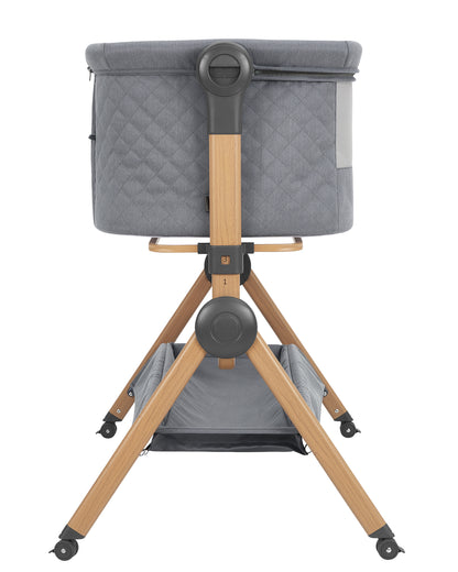 Berço co-sleeping + Cadeira de refeição 2 em 1 Sleat Me Cinza