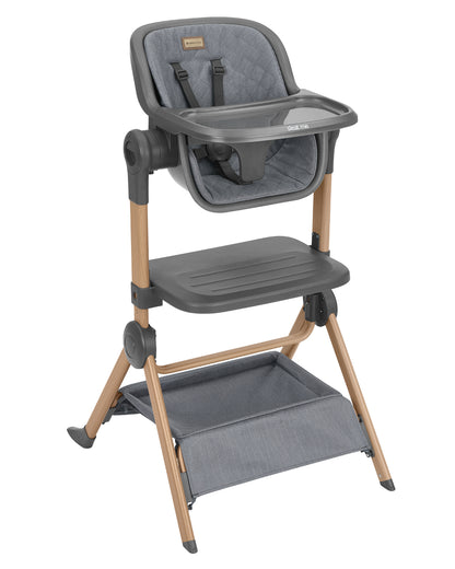 Berço co-sleeping + Cadeira de refeição 2 em 1 Sleat Me Cinza