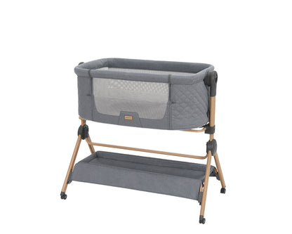 Berço co-sleeping + Cadeira de refeição 2 em 1 Sleat Me Cinza
