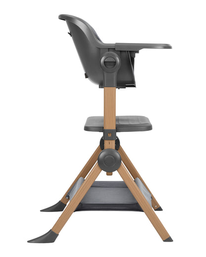 Berço co-sleeping + Cadeira de refeição 2 em 1 Sleat Me Cinza