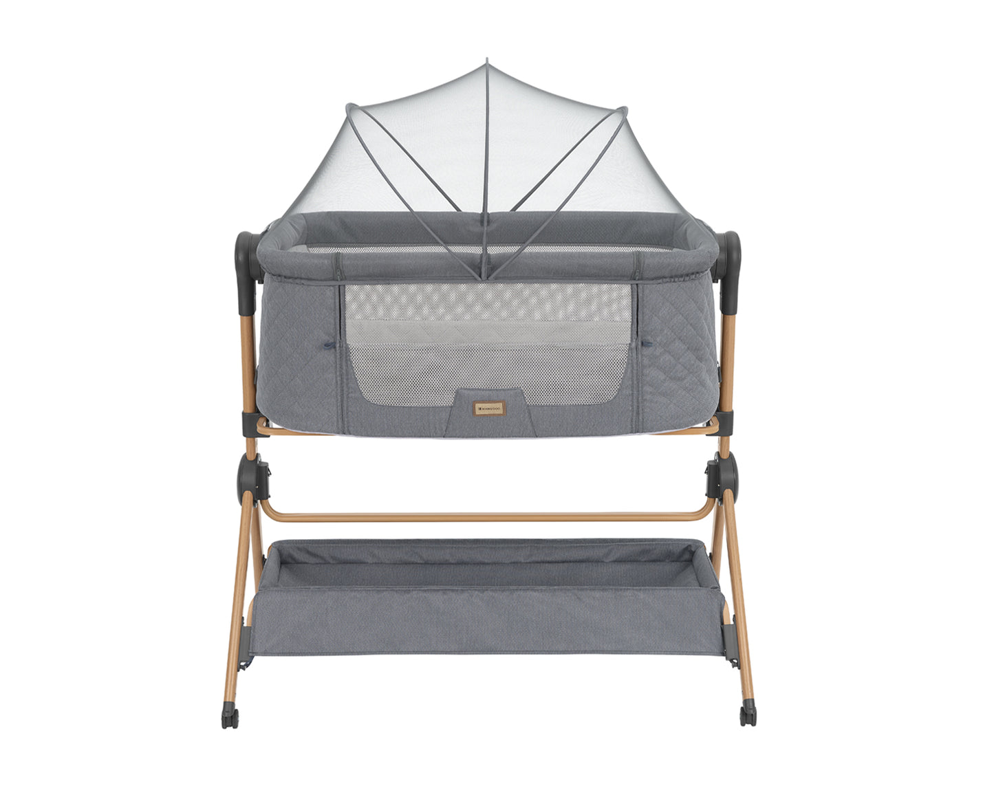 Berço co-sleeping + Cadeira de refeição 2 em 1 Sleat Me Cinza