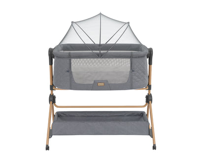 Berço co-sleeping + Cadeira de refeição 2 em 1 Sleat Me Cinza