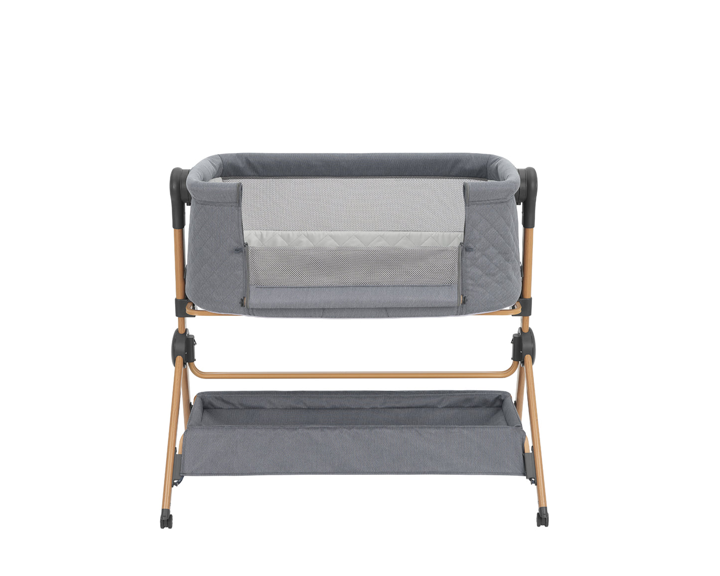 Berço co-sleeping + Cadeira de refeição 2 em 1 Sleat Me Cinza