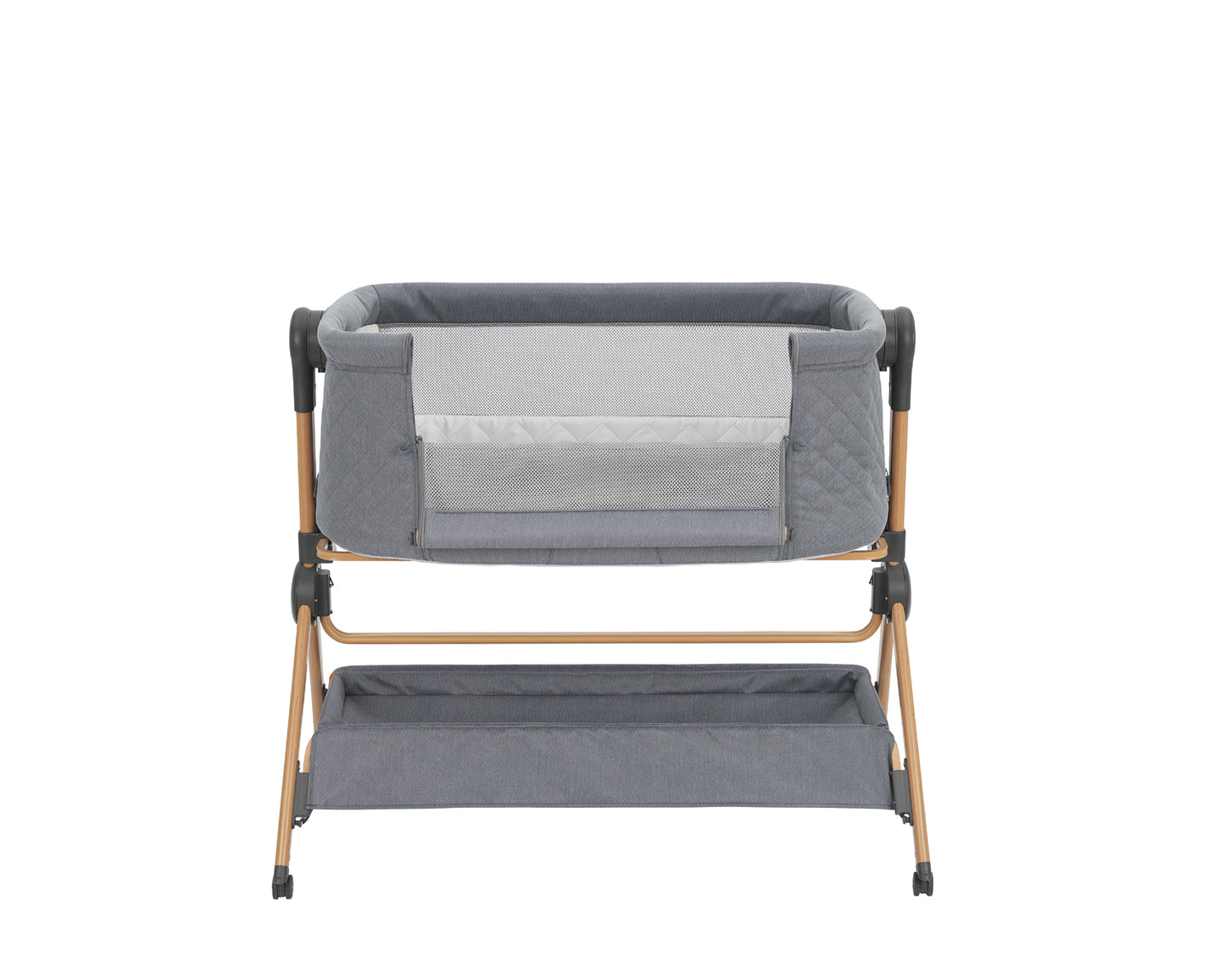 Berço co-sleeping + Cadeira de refeição 2 em 1 Sleat Me Cinza