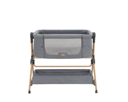 Berço co-sleeping + Cadeira de refeição 2 em 1 Sleat Me Cinza