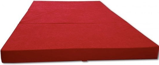 Colchão dobrável 80x200x10 cm vermelho