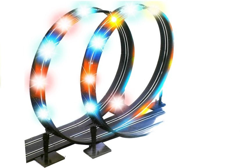 Pista corrida slot carros 2 carros com loop e luz