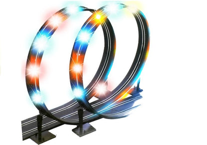 Pista corrida slot carros 2 carros com loop e luz