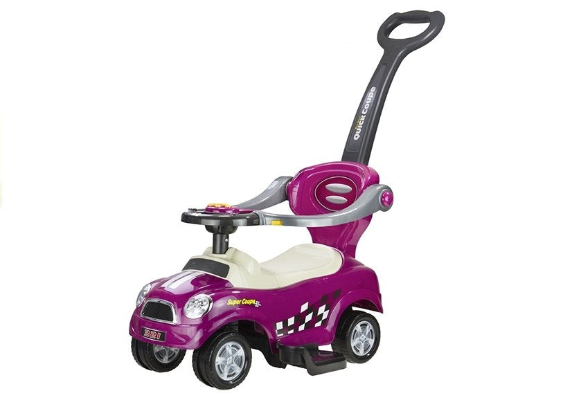 Carro coupe manual com pega parental roxo