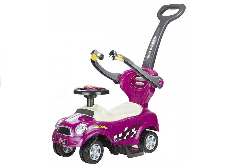 Carro coupe manual com pega parental roxo