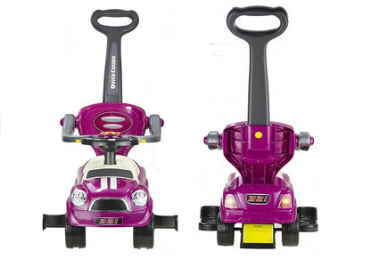 Carro coupe manual com pega parental roxo