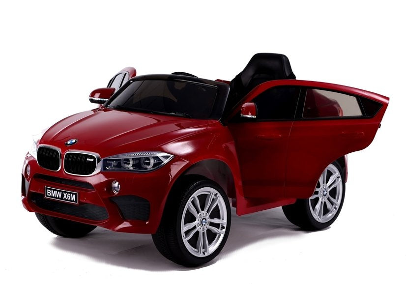 Carro elétrico infantil BMW X6 vermelho pintado