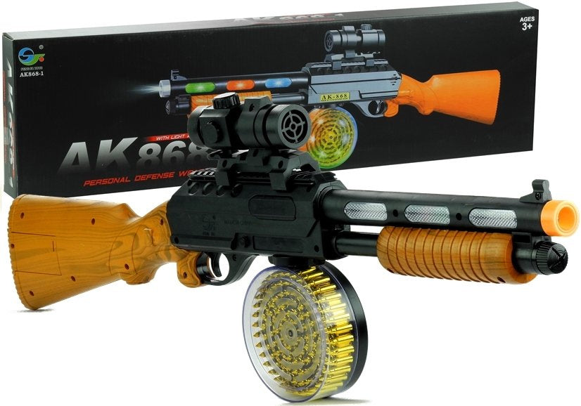 Metralhadora AK 868-1 com luz e som 60 cm