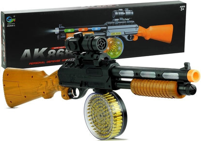 Metralhadora AK 868-1 com luz e som 60 cm