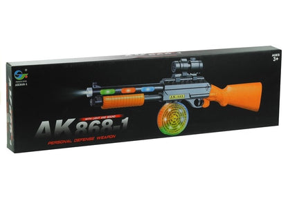 Metralhadora AK 868-1 com luz e som 60 cm
