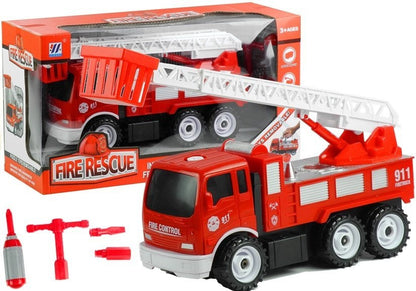 Camião bombeiros desmontável com ferramentas