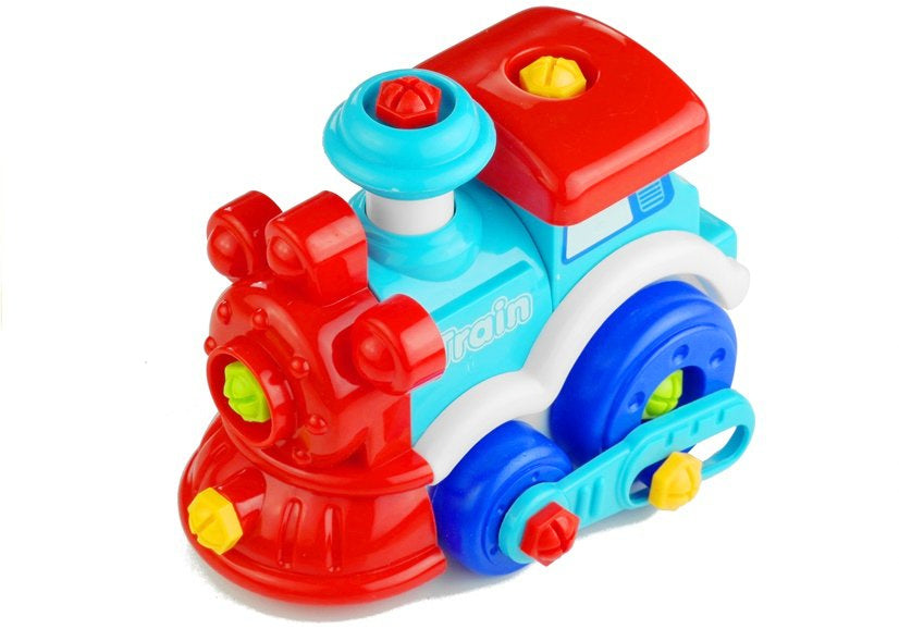 Comboio desmontável com ferramentas e figuras