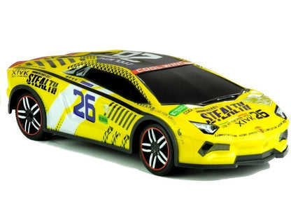 Carro desportivo telecomandado amarelo R/C