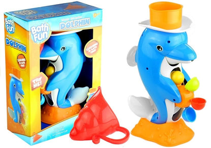 Brinquedo golfinho com água para banho