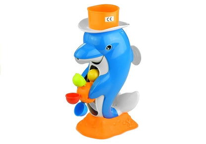 Brinquedo golfinho com água para banho
