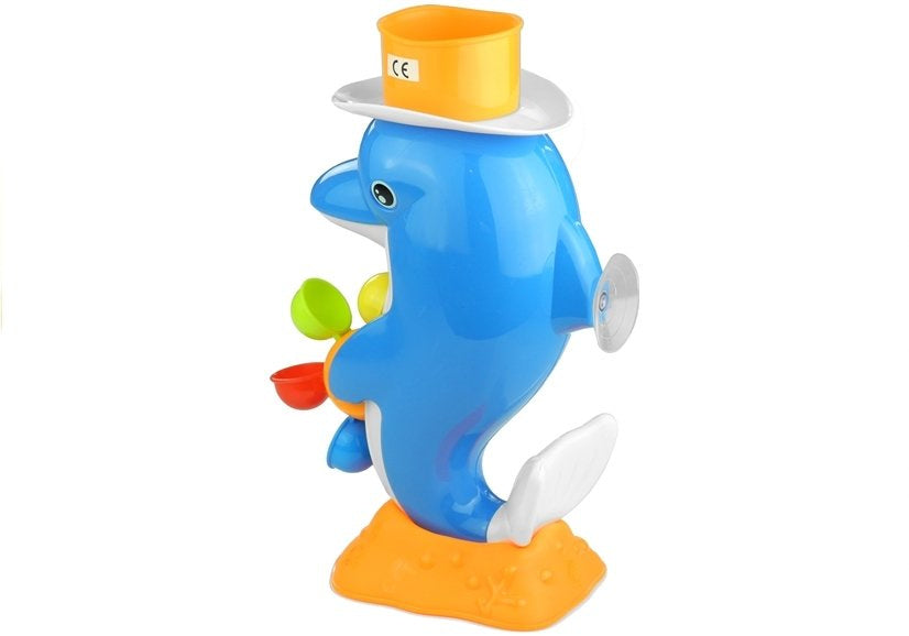Brinquedo golfinho com água para banho