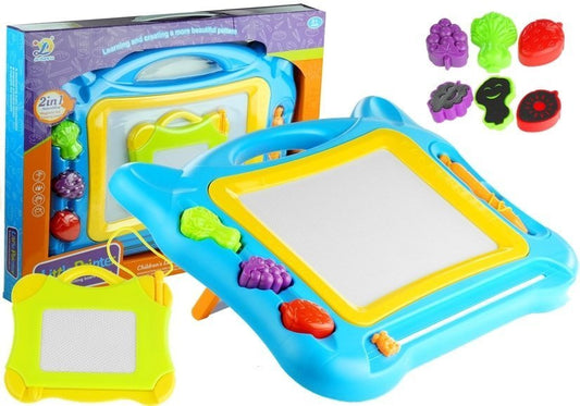 Conjunto desenho mágico com carimbos 2 em 1