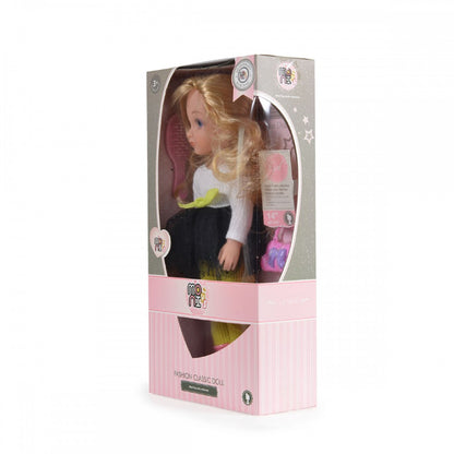 Boneca Moni Little Doll White Black 36 cm