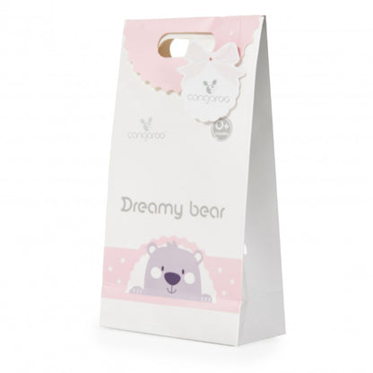 Cobertor para bebé Moni Dreamy bear Pink (75x100cm)