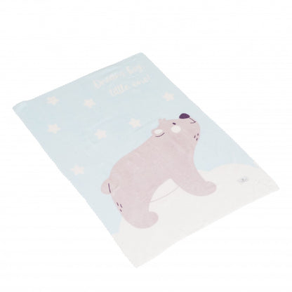 Cobertor para bebé Moni Dreamy bear Blue (75x100cm)