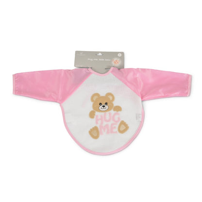 Babete com mangas Cangaroo HUG ME, LITTLE BEAR Pink