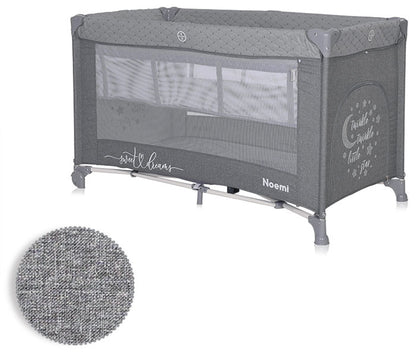 Cama de viagem 2 Níveis Lorelli Noemi Cool Grey Stars