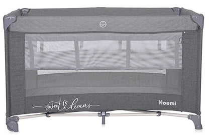 Cama de viagem 2 Níveis Lorelli Noemi Cool Grey Stars