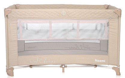 Cama de viagem 2 Níveis Lorelli Noemi Fog Beige Star