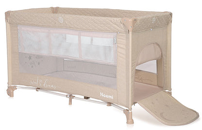 Cama de viagem 2 Níveis Lorelli Noemi Fog Beige Star