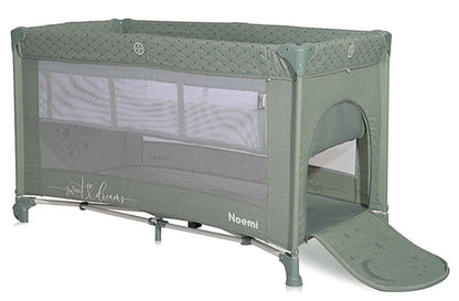 Cama de viagem 2 Níveis Lorelli Noemi Iceberg Green Star