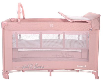 Cama de viagem 2 níveis Lorelli Noemi Plus Mellow Rose Star