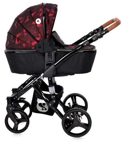 Carrinho de bebé 3in 1 Lorelli Rimini Rubi Red & Black