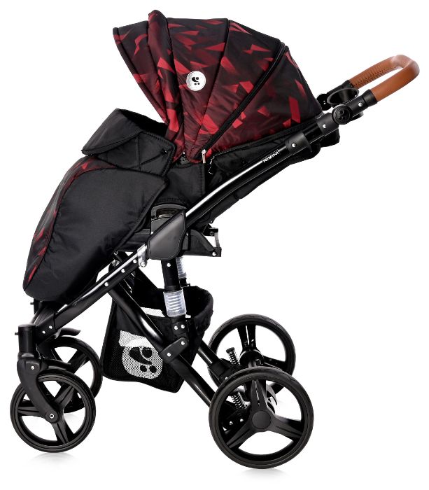 Carrinho de bebé 3in 1 Lorelli Rimini Rubi Red & Black