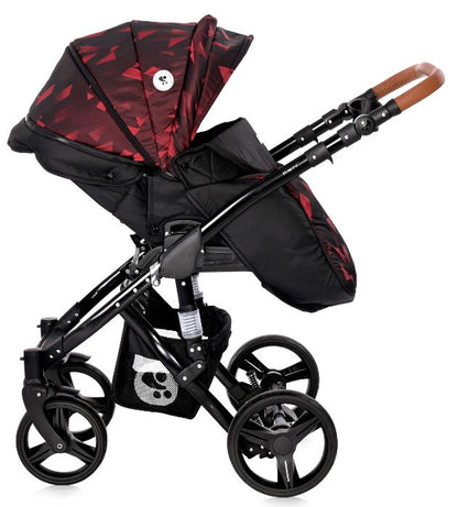 Carrinho de bebé 3in 1 Lorelli Rimini Rubi Red & Black