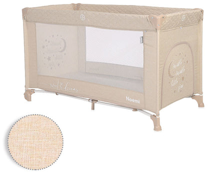 Cama de Viagem Lorelli Noemi Fog Beige Star